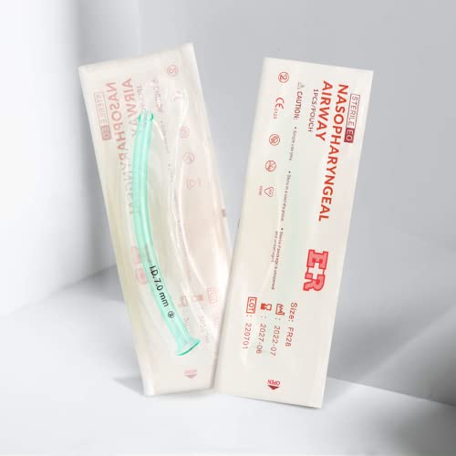 Image of Ever Ready First Aid Nasopharyngeal Airway (NPA) with Packet of Lubricant Jelly 3g (2 Count (Pack of 2))