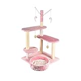 SHIBOHAN Solido Sisal Sisal Cat Arrampicata Cornice Cat Letter Cat Tree One con Gatto graffiatura tavola Gatto Giocattoli Gatto Salto Piattaforma graffiatura Post Cat scaffale