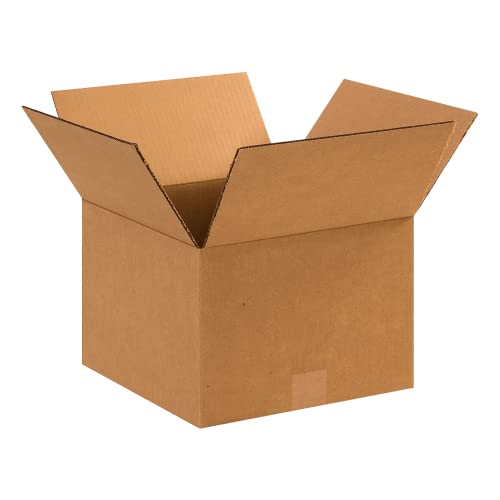 Image of PARTNERS BRAND 12 x 12 x 8 Corrugated Cardboard Boxes, Small 12 inchL x 12 inchW x 8 inchH, Pack of 25 | Shipping, Packaging, Moving, Storage Box for Home or Business, Strong Wholesale Bulk Boxes