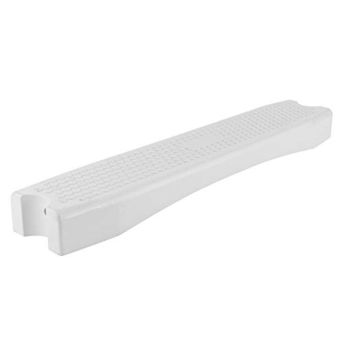Escalón blanco antideslizante para piscina de plástico miniatura 1