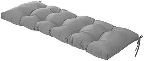 QILLOWAY Indoor/Outdoor Bench Cushion,51-Inches,Grey