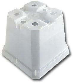 rePotme Square Orchid Pot (4 Inch, Clear) (100)