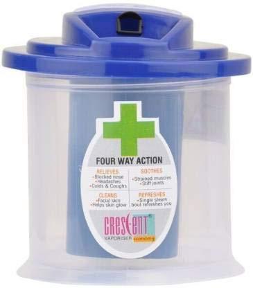 CRESCENT Steam 4 Way Action Vaporizer, Vaporiser Facial Steamer for Cold and...