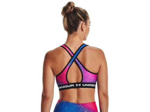 Image of Under Armour Crossback Mid Impact Heather Bra