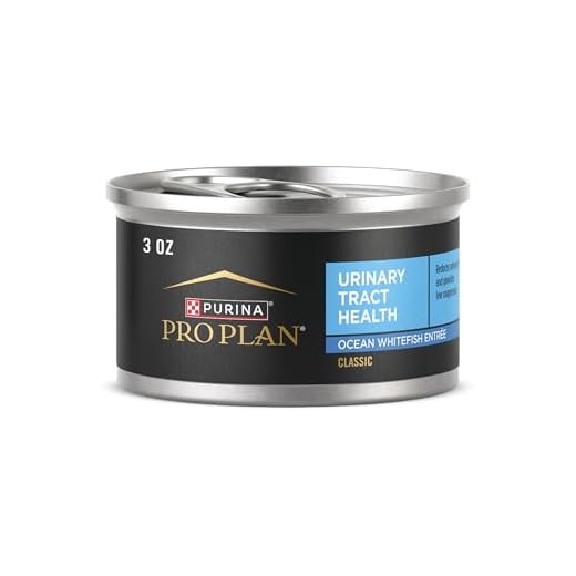 Purina Pro Plan Urinary Tract Cat Food Wet Pate, Urinary Tract Health Ocean Whitefish Entree - (Pack of 24) 3 oz. Pull-Top Cans
