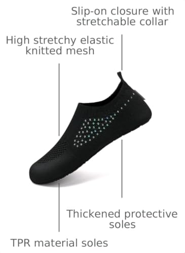 Image of WateLves Womens Barefoot Water Shoes Travel House Slippers for Indoor and Outdoor Aqua Socks for Beach Swim Surf Yoga Dancing Camping Must Haves