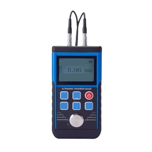 Calibrador de espesores ultrasónico, rango 0,8-500 mm, resolución 0,01 mm, portátil para metal/acero, con medición de velocidad del sonido y almacenamiento de datos miniatura 1