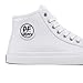 PF Flyers Center All White High Top Sneakers for Men and Women, Original Canvas Hi-Top Athletic Shoe, Unisex White Shoes