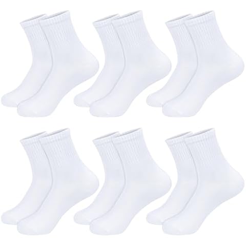KOOOGEAR Kids Cotton Sports Socks, 6 Pairs Cover
