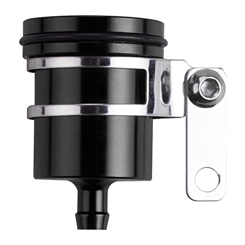 Motorrad-Bremsöldose mit Halter, TOTMOX-Bremszylinder-Flüssigkeitsbehälter aus Aluminiumlegierung, schwarzer vorderer hinterer Kupplungsbehälter-Ölflüssigkeitsbecher