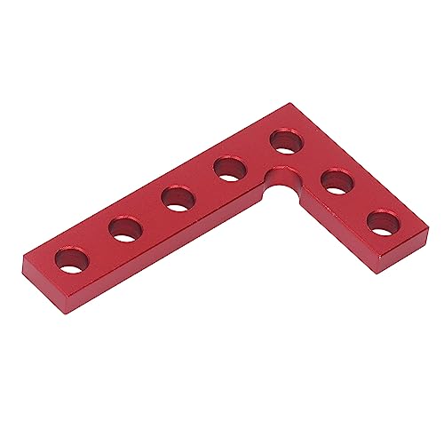 Regla mini cuadrada 90° búsqueda centro aluminio rojo miniatura 7