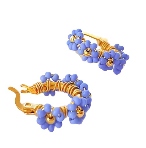 Boucles d'oreilles Marguerite pour un look de vacances bohème et coloré