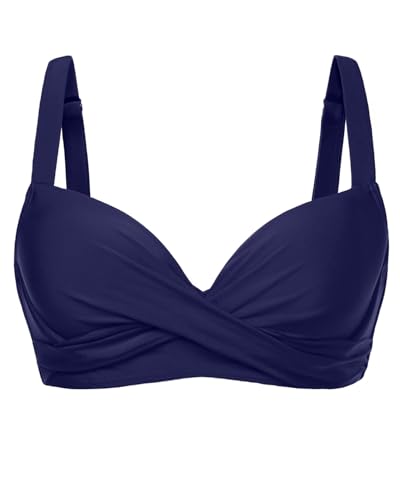 Image of Aqua Eve Women Underwire Bikini Top - Push Up Swimsuit Top Bra Padded Bathing Suit 2026 Twist Front Swimwear