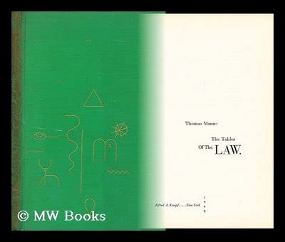 The Tables of the Law / Thomas Mann ; Translate... B0047A5CUW Book Cover
