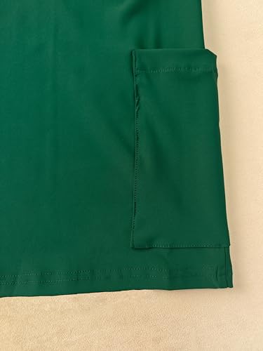 Image of Women's Play Dress, Short Sleeve Mini Skirt with Pockets, Black, Size XL