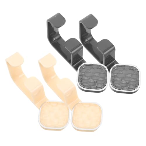 STOBAZA 4pcs Elegant Adhesive Wall Hooks for Bathroom Kitchen No Drill Heavy Duty Towel Rack Versatile Storage for Basins Towels and More Space Saving Design Milk Grey