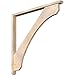 Ekena Millwork BKT0402X44X44LEC06SDF Legacy Slat Smooth Bracket w/Offset Brace, Douglas Fir