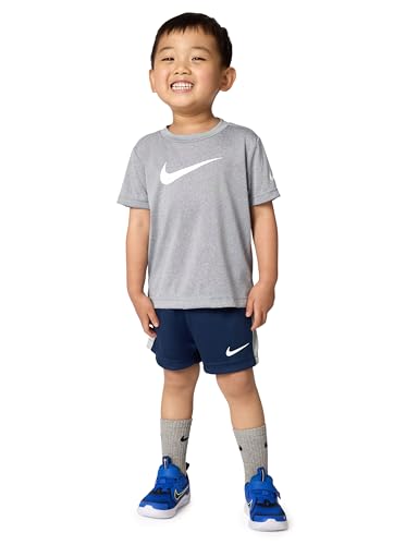 Image of Nike Boys' Dri-FIT Swoosh Logo T-Shirt and Mesh Shorts 2-Piece Outfit Set
