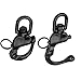 Generic 2Pcs316 Stainless Steel Swivel Snap Shackle ，Marine Quick Release Boat Anchor Chain Eye Shackle Swivel Snap Hook for Architectural (Length:128mm,Black), sliver