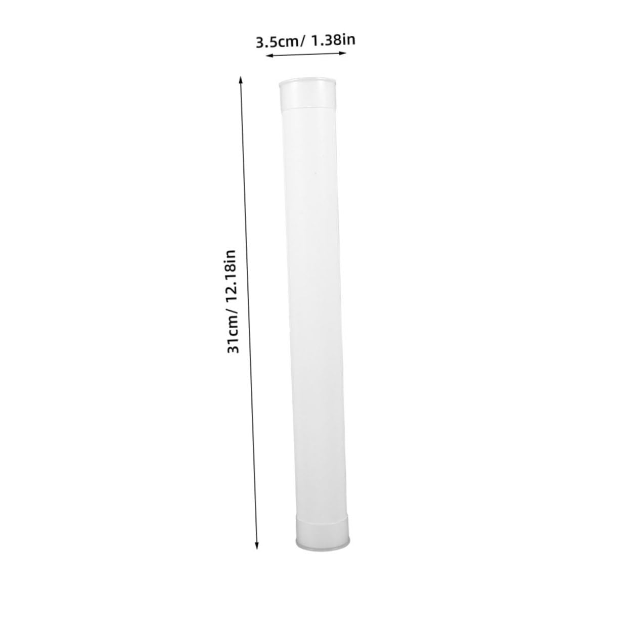 Veemoon Pcs Heavy Duty Mailing Tubes Caps Plastic Round Tube Storage Extendable for Travel