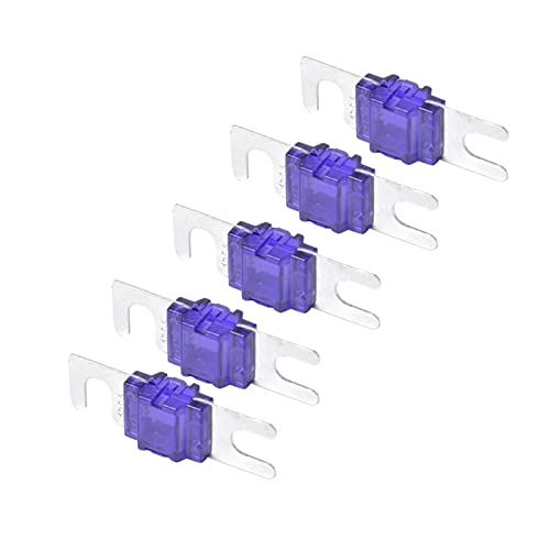 Mini ANL Bolt Fork Fusible JCAKES de 5 piezas amarillo para audio de coche y barcos 3