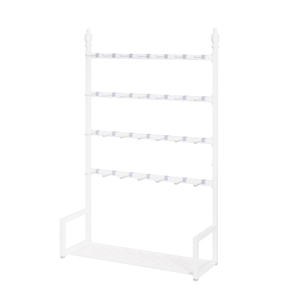 JYBNBBE Multifunctional Floor Standing Display Rack, Adjustable Shelving for Socks, Underwear and Scarves,White-100x35x155cm