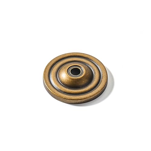 khtumeware 10 Pack Antique Brass Backplate for Cabinet Knobs Cabinet