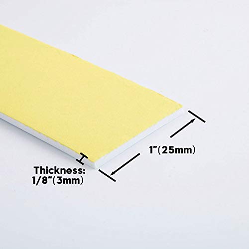 Foam Insulation Tape, Weather Stripping For Sliding Doors, Seal, Hvac, Windows, Pipes, Air Conditioning, Plumbing, High Density Foam Seal Tape, Craft Tape(White, 33Ft X 1/8” X 1”) #TOP1