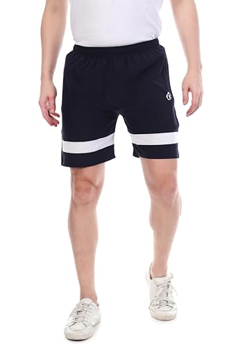 Image of BLUE STAR SHARK Men's Athletic Sports Shorts with Zipper Pockets | Lightweight Quick-Dry Breathable Running Gym Workout Training and Fitness Short for Men | Comfortable Stylish Activewear