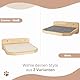 AZANO® Katzentreppe 3er Set | Groß | Kletterwand Katzen | Katzenleiter Wand [Modernes Design aus Holz] | Katzentreppe Wand | Katzenleiter | Größe L (Weiß)