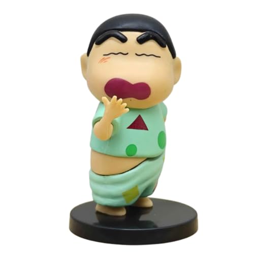 Image of FUNFOB Shinchan Action Figure Height -8cm | Shin chan Figurine Cartoon Figures Toys for Boys & Girls PVC Multicolour | Nightsuit -Yawning