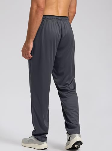 Men's Athletic Sweatpants with Zip Pockets for Running and Lounge