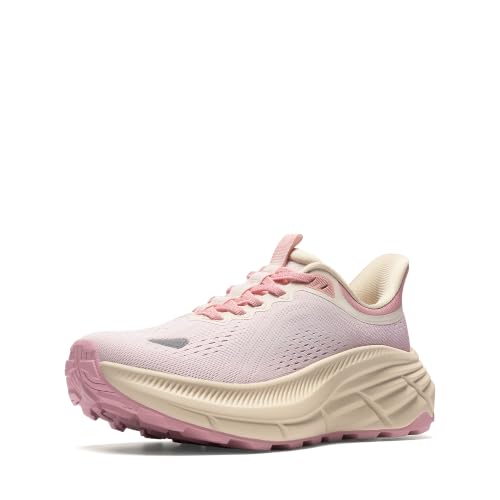 NORTIV 8 Women's Slip On Trail Running Hiking Shoes,Light Pink,6.5