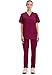 Cherokee Originals Unisex V-Neck Scrubs Shirt, Wine, Large