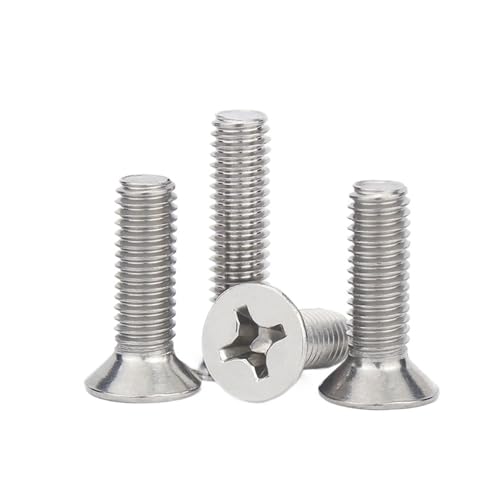 200/ 100/ 50/ 20個 304ステンレス鋼 クロススロットフラット皿頭ネジボルト 長さ3-50mmM1 M1.2 M1.4 M1.6 M1.7 M2 M2.5 M3 M3.5 M4 M5(16mm,M3.5 (20pcs))