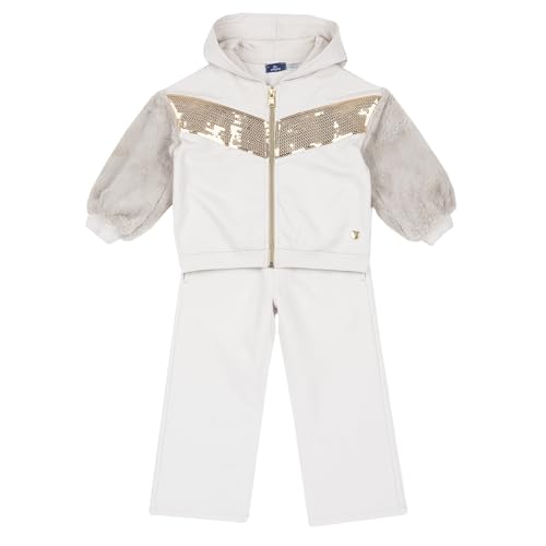 Chicco, Traje Niña con Sudadera y Pantalones Largos de Suave Tejido de Felpa, Cómodo y a la Moda, Ropa para Bebé, Designed in Italy
