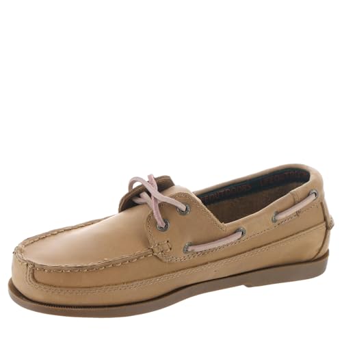 Men's Two-Eyelet Boat Shoe, 8 3E US, Light Brown4