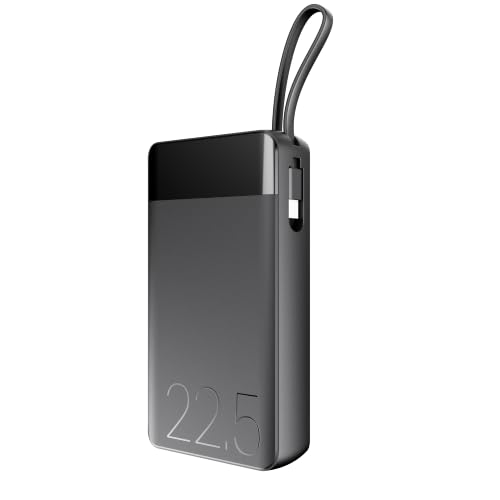 Image of boAt Apex PB400 with in-Built Type-C Cable; 20000 mAh 2-Way PD 22.5W Fast Charging Powerbank with Triple Output; Premium Finish; for Android, iPhone 17 /16 /Pro, Samsung, iPad (Noir Black)