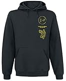  Twenty One Pilots Flyer Hombre Sudadera con Capucha Teñido de Negro S