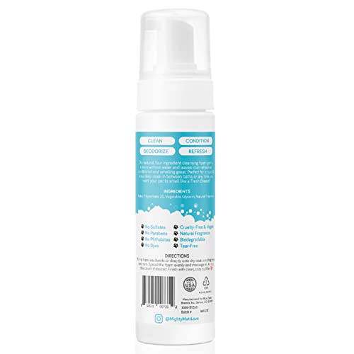 Mighty Mutt Hypoallergenic Waterless Shampoo for Dogs | Dry Shampoo for Dogs | Waterless Foam No Rinse | Anti-Itch, Soothing and Deodorizing | Fresh Breeze, 8 Fl Oz - Image 3