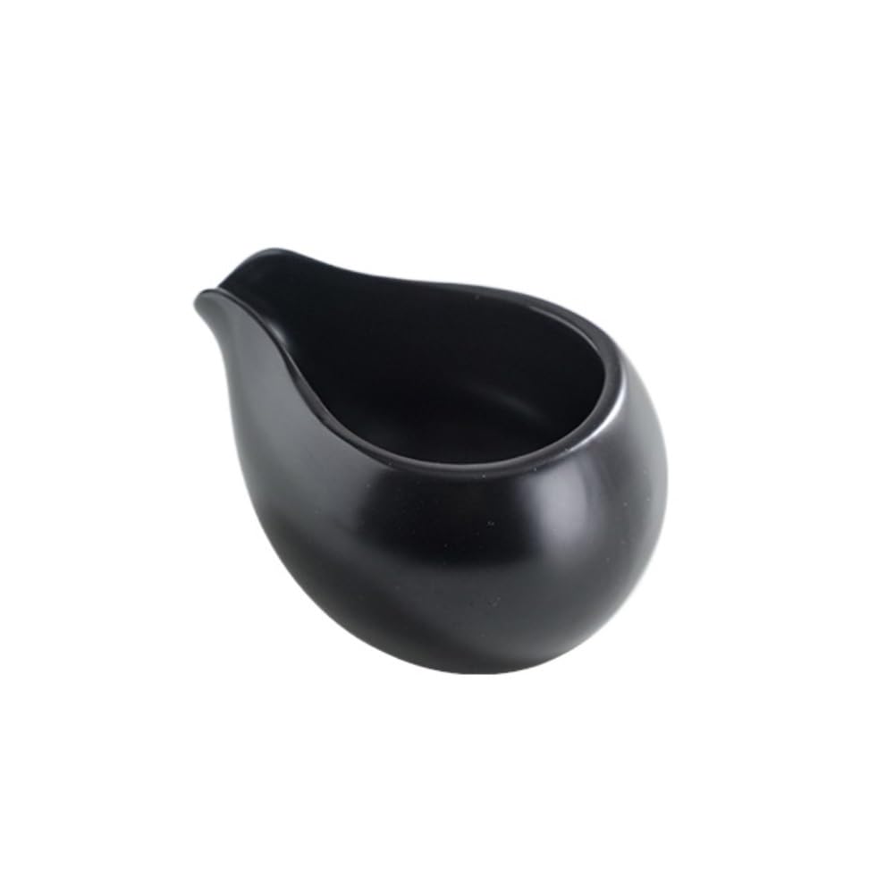 Saucière en céramique pot à café lait et seau à sauce salad bowl black
