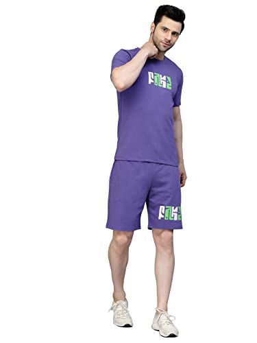 Image of Rigo Cotton Blend Waffle Knit Self Textured Co-Ord Set For Men's|Night Suit Set|Lounge-Wear Pajama Set|Night Wear, Beach Wear, Vacation Wear