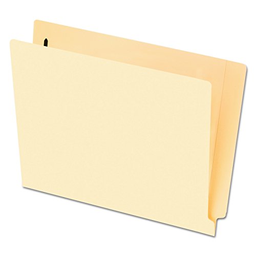 Pendaflex 62711 End Tab Fastener Folders, One Fastener, Letter, Manila, 50/Box