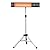 Outdoor Heater, 1s Heating Patio Heater with Remote, 1500W,9 Heat Levels,9H Timers,Tip-over&Overheating Protection,Waterproof,Electric Infrared Heater Tripod Stand for Porch,Deck,Backyard,Sliver Black