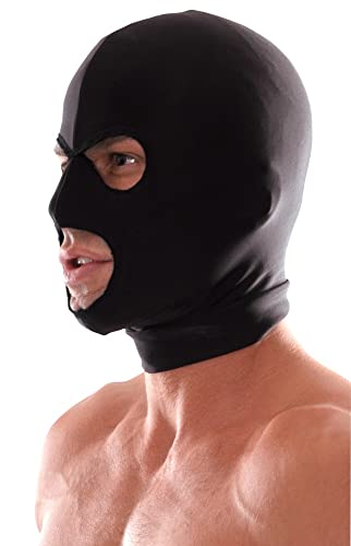 Pipedream Fetish Fantasy Spandex 3-Hole Hood, Black, One Size Fits Most #TOP2