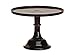 10" Black Milk Glass Cake Stand Plate Bakers Quality