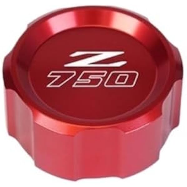 M Dla Kawasaki Z750 Z 750 2007-2012 2010 2011 motocykl CNC przedni i tylny cylinder płynu hamulcowego pokrywa głównego zbiornika Y(Color:Rear Red)