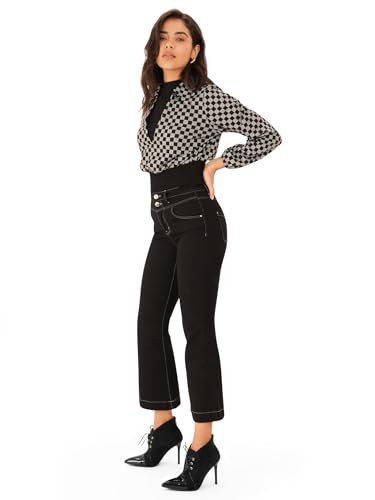 Oh Mispares Women’s Pointed Toe Booties Stiletto Heel Lace up Back Zipper Suede Patent Leather Splicing Ankle Boots 4 Inch Dress Heels2