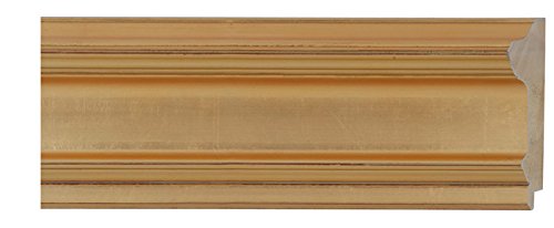 CountryArtHouse Picture Frame Moulding (Wood) 100ft bundle - Traditional Gold Finish - 4.25