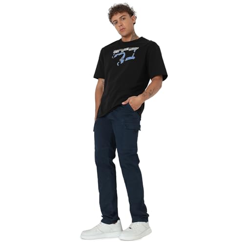 Image of Spykar Men's Regular Cargo Pants